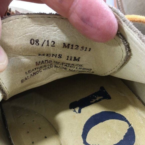 1901 Nordstrom 11 M Beige Nubuck Leather Shoes M12511 main image 6